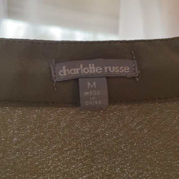 Olive Charlotte Russe tunic - Picture 2 of 2